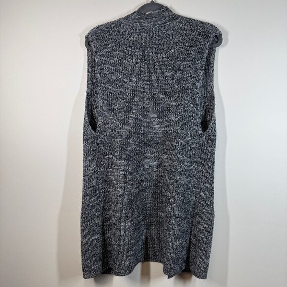 Banana Republic Knitted Gray Open Front Cardigan Merino Wool Blend Size Medium - Picture 8 of 13
